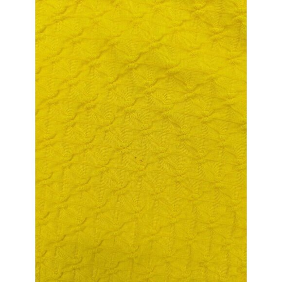 Kim Rogers Women's Tank Top SIze Medium Yellow Textured FLAWS - Picture 8 of 12